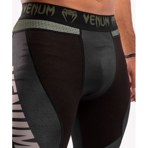 Pantalon de compression Venum ONE FC Impact - Noir/Kaki, Couleur: Kaki, Taille ne pas utiliser: S, 4 image
