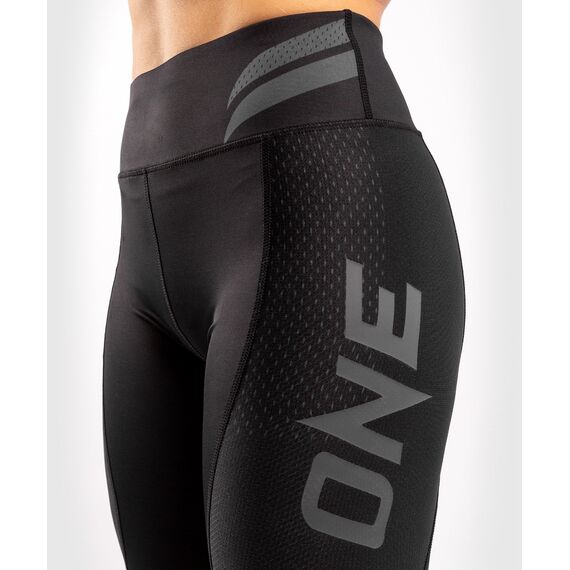 Venum ONE FC Impact Leggings - for women - Black/Black, Colour: Schwarz, Size: L, 2 image