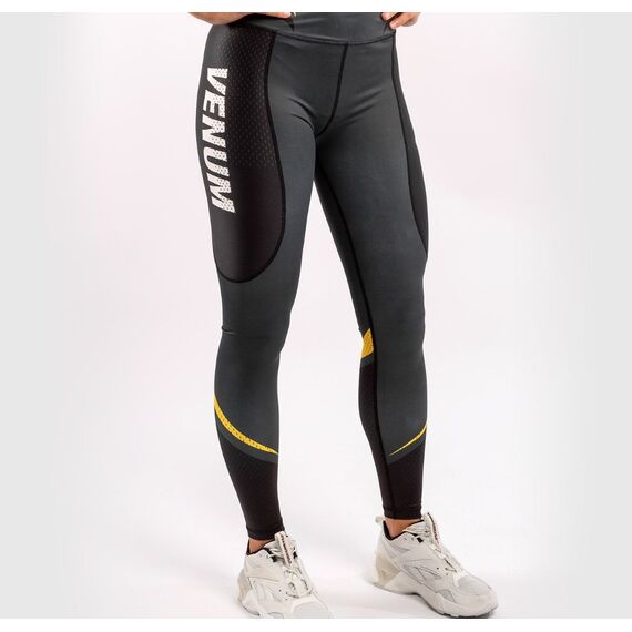Venum ONE FC Impact Leggings - for women - Grey/Yellow, Farbe: Grau, Grösse : L, 5 image