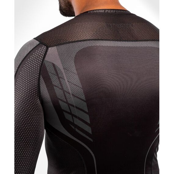 Venum Athletics Rashguard Long Sleeves – Black/Gold, Taille: S, Couleur: Noir, 6 image