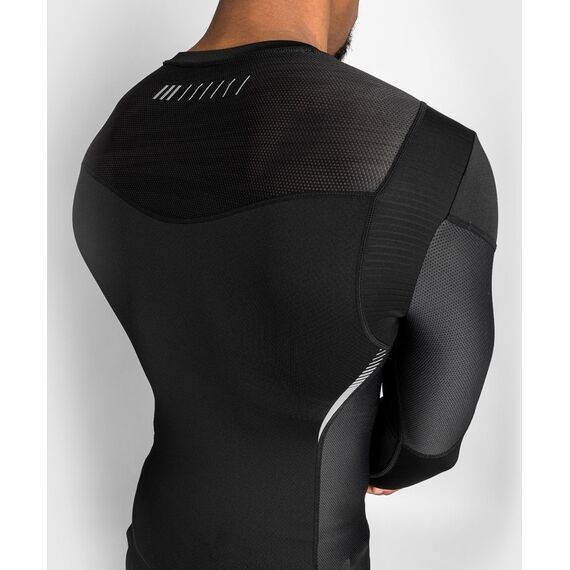 Venum Tempest 2.0 Rashguard Long Sleeves â€“ Black/Grey - M, Colour: Schwarz, Size: M, 3 image