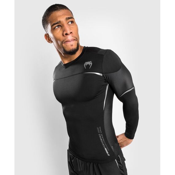 Venum Tempest 2.0 Rashguard Long Sleeves â€“ Black/Grey - M, Colour: Schwarz, Size: M, 6 image