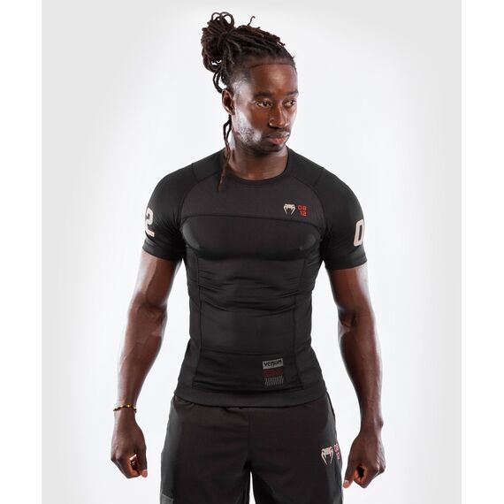 Venum Loma 08-12 Rashguard Short Sleeves, Bekleidungsgrösse: L, Farbe: Schwarz