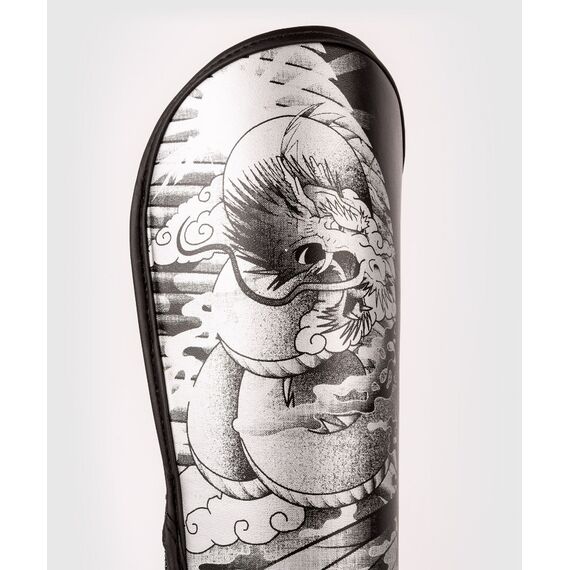 Venum YKZ21 Shin Guards - For Kids - Black/White - L, Colour: Schwarz, Size: L, 4 image