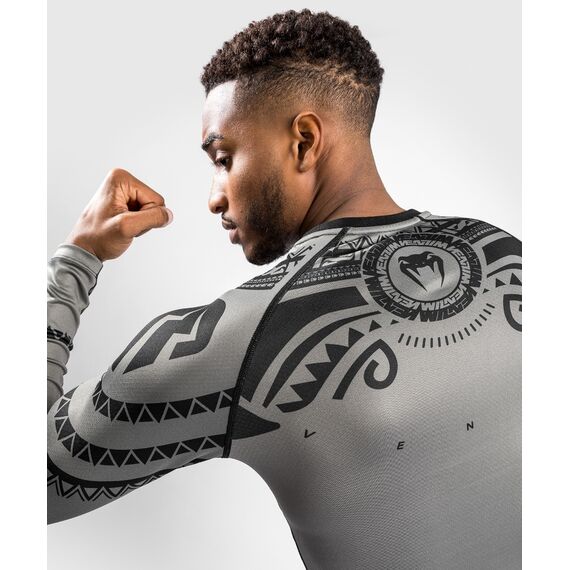 Venum Nakahi Rashguard  Long Sleeves, Taille: M, Couleur: Gris, 2 image