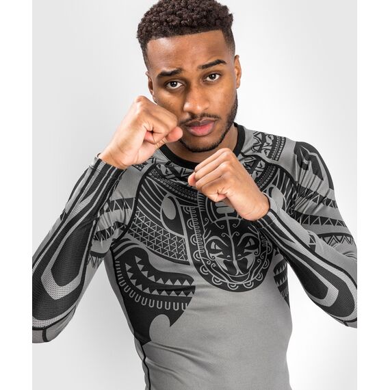 Venum Nakahi Rashguard  Long Sleeves, Taille: M, Couleur: Gris, 3 image