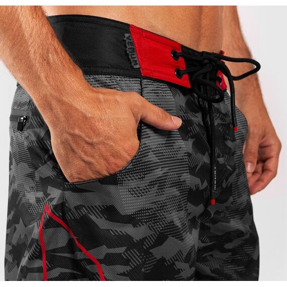 Short de bain Venum Trooper - Noir/Rouge, 9 image