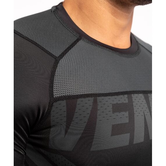 Venum ONE FC Impact Rashguard ong sleeves - Black/Black, Colour: Schwarz, Size: M, 8 image