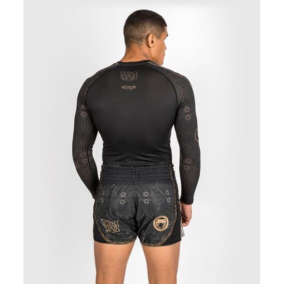 Venum Santa Muerte Dark Side - Rashguard Long Sleeves - Black/Brown - M, Bekleidungsgrösse: M, Farbe: Schwarz, 5 image