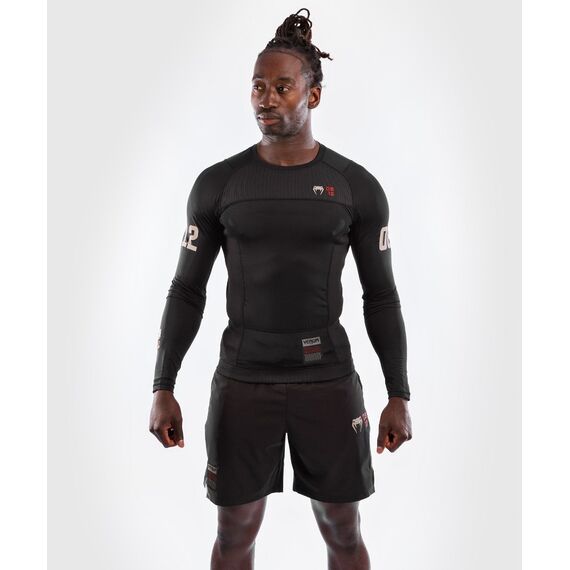 Venum Loma 08-12 Rashguard Long Sleeves, Size: L, Colour: Schwarz