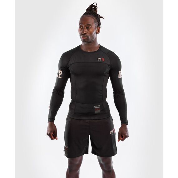 Venum Loma 08-12 Rashguard Long Sleeves, Size: M, Colour: Schwarz