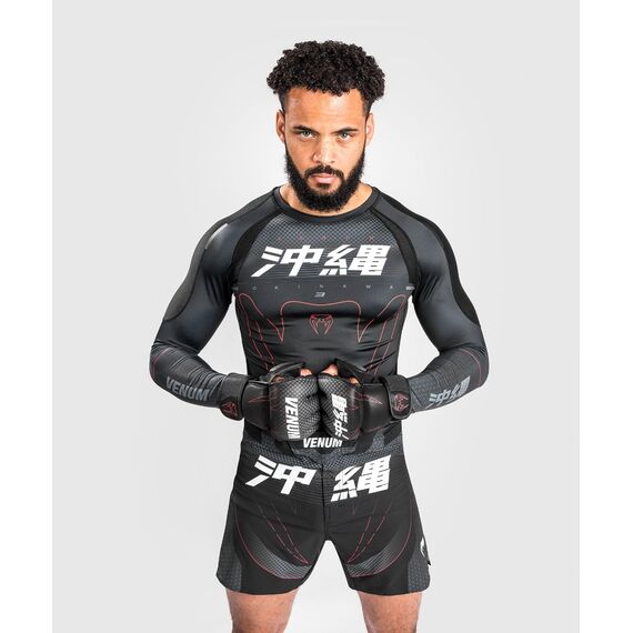 Venum Okinawa 3.0 Rashguard Long Sleeves, Taille: L, Couleur: Noir