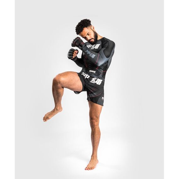 Venum Okinawa 3.0 Rashguard Long Sleeves, Taille: L, Couleur: Noir, 2 image