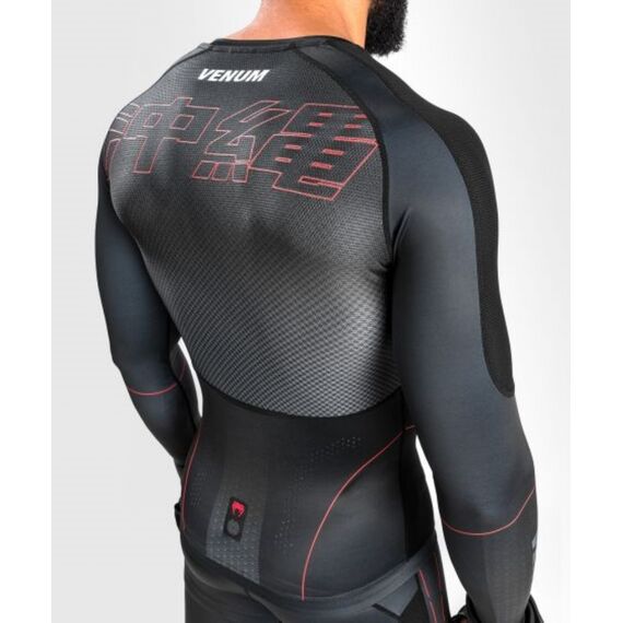 Venum Okinawa 3.0 Rashguard Long Sleeves, Taille: S, Couleur: Noir, 4 image