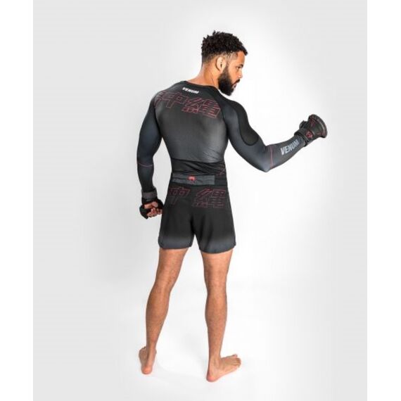 Venum Okinawa 3.0 Rashguard Long Sleeves, Taille: S, Couleur: Noir, 3 image