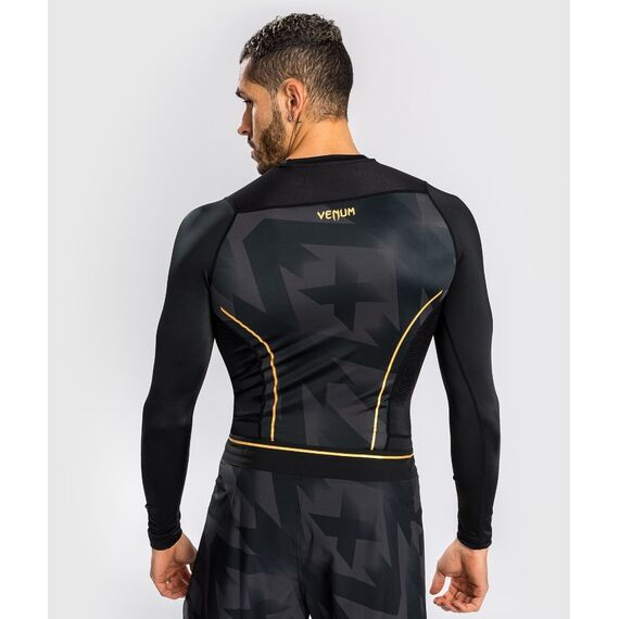 Venum Razor Rashguard Long Sleeves - Black/Gold - M, Size: M, Colour: Schwarz, 2 image