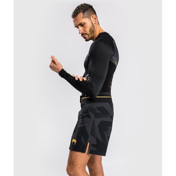 Venum Razor Rashguard Long Sleeves - Black/Gold - M, Size: M, Colour: Schwarz, 4 image