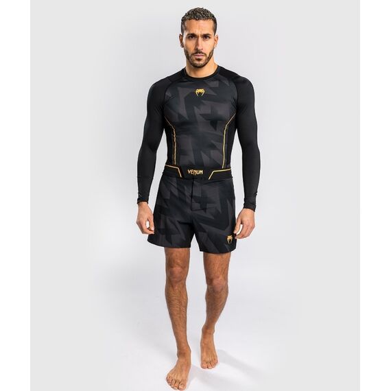 Venum Razor Rashguard Long Sleeves - Black/Gold - M, Size: M, Colour: Schwarz, 5 image