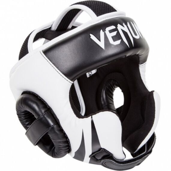 Venum Challenger 2.0 Headgear - Hook & Loop Strap - Black-Ice, Farbe: Schwarz