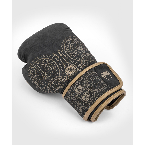 Venum Santa Muerte Dark Side - Boxing Gloves - Black/Brown - 14 Oz, Farbe: Schwarz, OZ: 14oz, 4 image
