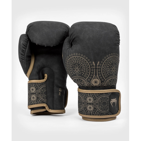 Venum Santa Muerte Dark Side - Boxing Gloves - Black/Brown - 14 Oz, Farbe: Schwarz, OZ: 14oz, 7 image