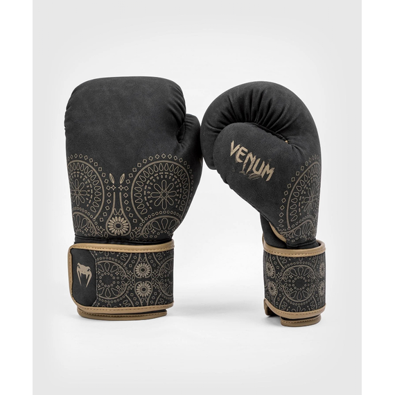 Venum Santa Muerte Dark Side - Boxing Gloves - Black/Brown - 14 Oz, Farbe: Schwarz, OZ: 14oz, 8 image