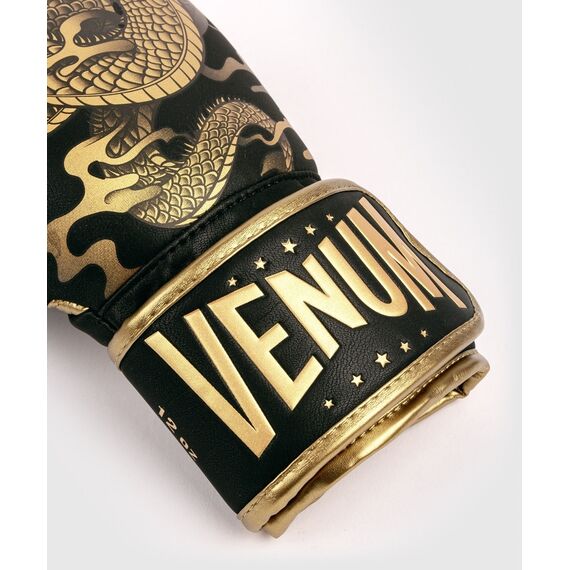 Venum Dragon's Flight Boxing Gloves - Black/Bronze, Colour: Gold, OZ: 16oz, 5 image