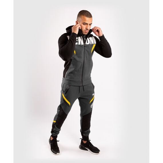 Venum ONE FC Impact Hoodie - Grey/Yellow, Farbe: Grau, Grösse : M, 2 image