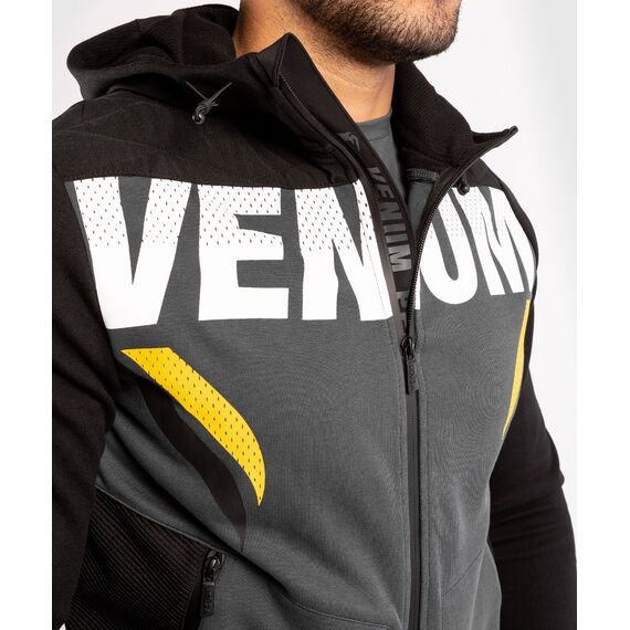 Venum ONE FC Impact Hoodie - Grey/Yellow, Farbe: Grau, Grösse : M, 5 image