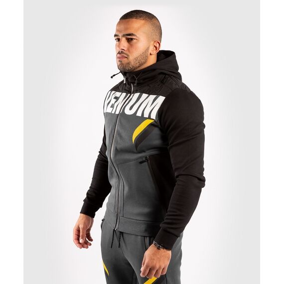 Venum ONE FC Impact Hoodie - Grey/Yellow, Farbe: Grau, Grösse : M, 8 image