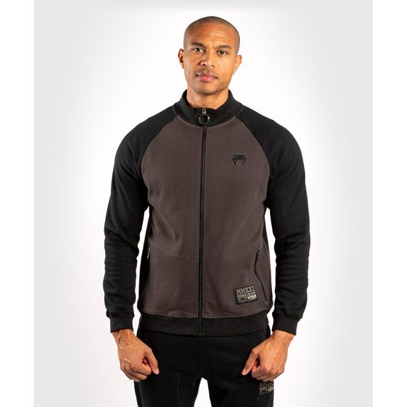 Venum Lions21 Track Jacket - Black/Grey - L, Colour: Schwarz, Size: L