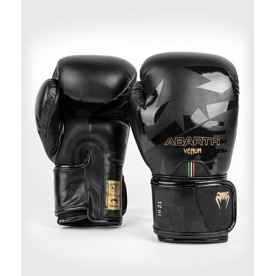 Venum Abarth #1 Boxing Gloves - Black/Gold - 14 Oz, Couleur: Noir, OZ: 14oz