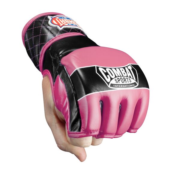 Combat Sports Traditional MMA Fight Gloves, Size: M, Colour: Rosa, Size: M