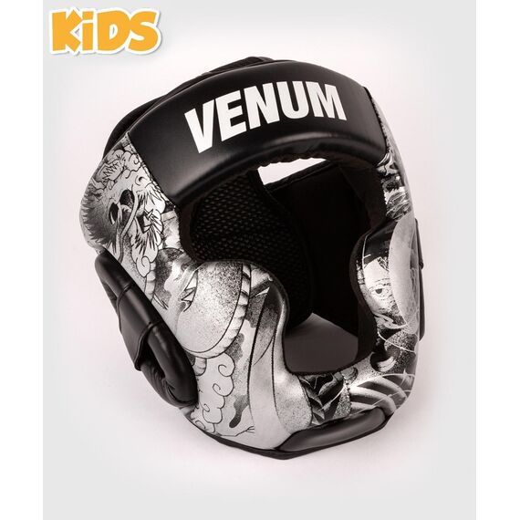 Venum YKZ21 head gear for kids, Colour: Schwarz, Size: L-XL