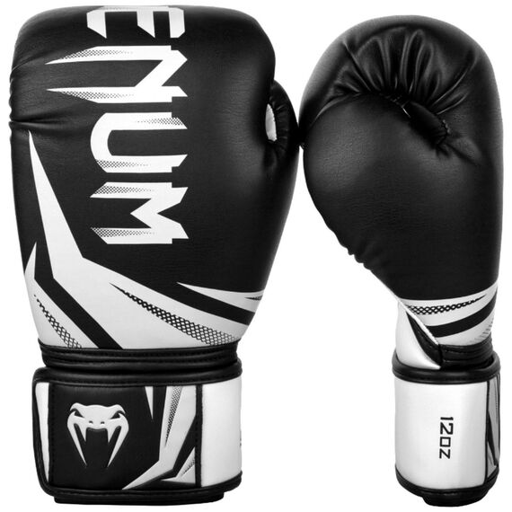 Venum Challenger 3.0 Boxing Gloves - Black/White, Colour: Schwarz, OZ: 10oz