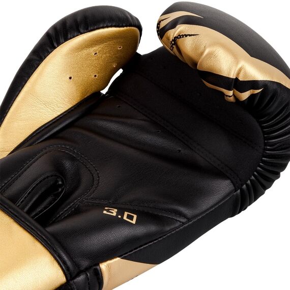 Venum Challenger 3.0 Boxing Gloves - Black/Gold, Colour: Gold, OZ: 14oz, 4 image