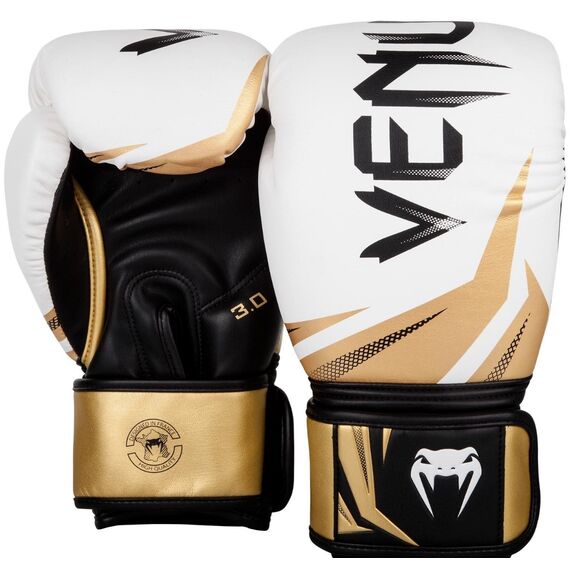 Venum Challenger 3.0 Boxing Gloves - White/Gold, Colour: Multicolor, OZ: 10oz, 2 image