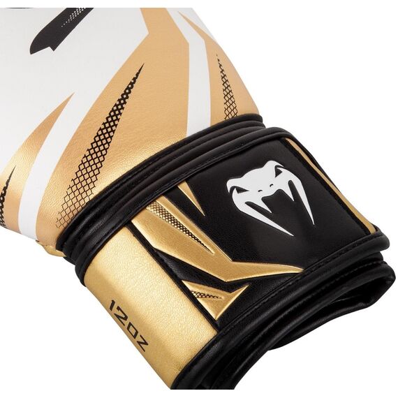 Venum Challenger 3.0 Boxing Gloves - White/Gold, Colour: Multicolor, OZ: 10oz, 3 image
