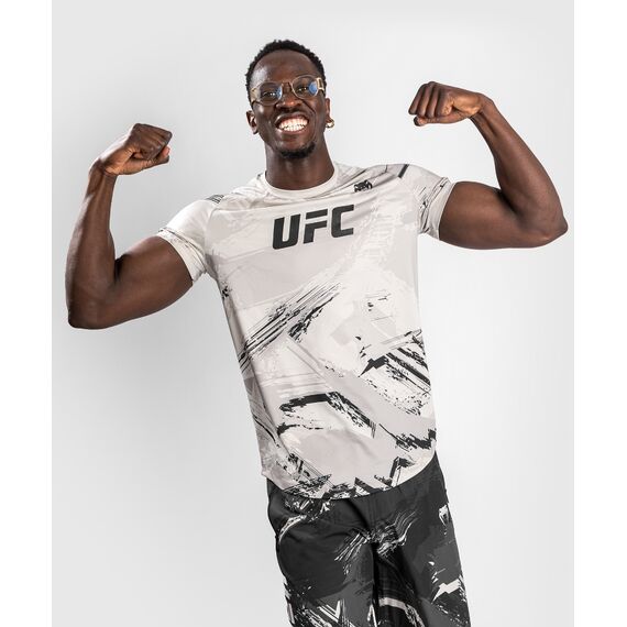 UFC Authentic Fight Week 2.0 Men's Performance Short Sleeve T-shirt, Size: L, Colour: Weiss, 3 image