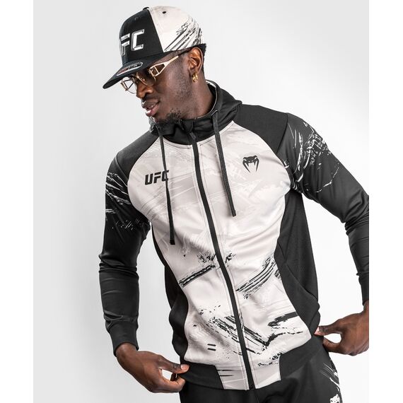 UFC Authentic Fight Week 2.0 Men's Zip Hoodie, Size: S, Colour: Weiss
