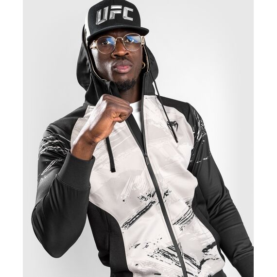 UFC Authentic Fight Week 2.0 Men's Zip Hoodie, Size: S, Colour: Weiss, 3 image