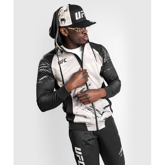 UFC Authentic Fight Week 2.0 Men's Zip Hoodie, Size: S, Colour: Weiss, 4 image