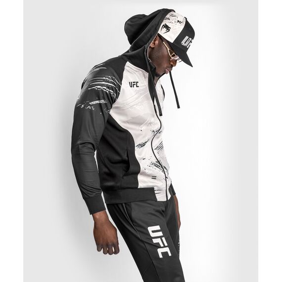 UFC Authentic Fight Week 2.0 Men's Zip Hoodie, Size: S, Colour: Weiss, 5 image