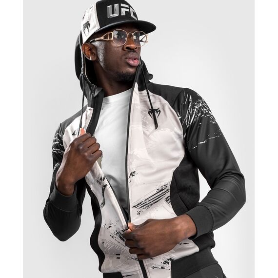 UFC Authentic Fight Week 2.0 Men's Zip Hoodie, Size: S, Colour: Weiss, 6 image