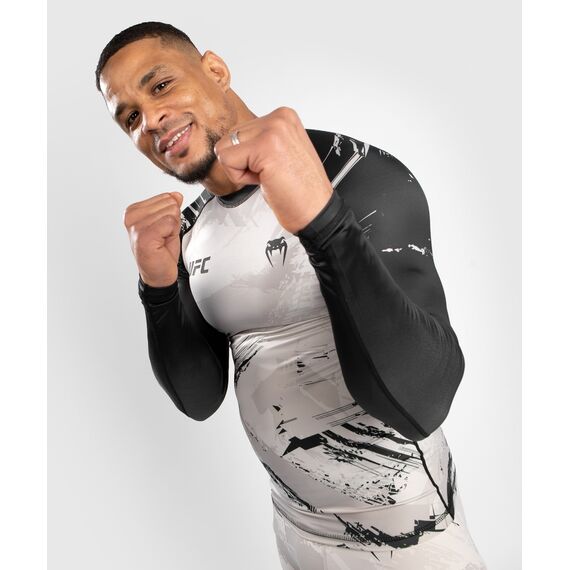 UFC Authentic Fight Week 2.0 Rashguard - Long Sleeves, Size: S, Colour: Weiss, 5 image