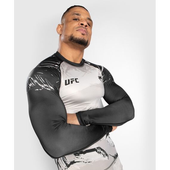 UFC Authentic Fight Week 2.0 Rashguard - Long Sleeves, Size: S, Colour: Weiss, 7 image