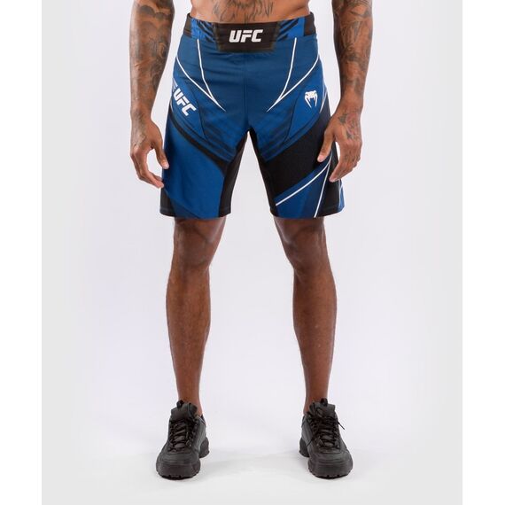 UFC Authentic Fight Night Men's Shorts - Long Fit, Size: S, Colour: Blue, Size: S