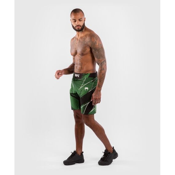 UFC Authentic Fight Night Men's Shorts - Long Fit, Colour: Green, Size: XL, 2 image