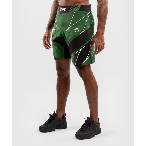 UFC Authentic Fight Night Men's Shorts - Long Fit, Colour: Green, Size: XL, 6 image