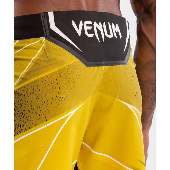UFC Authentic Fight Night Men's Shorts - Long Fit, Colour: Yellow, Size: L, 3 image